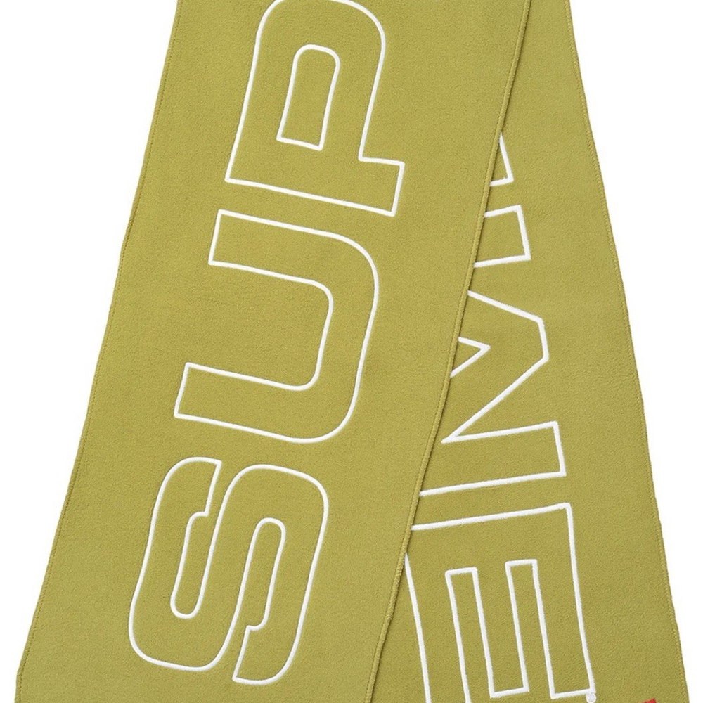 FW17 SUPREME POLARTEC SCARF Sulfur 2017 New